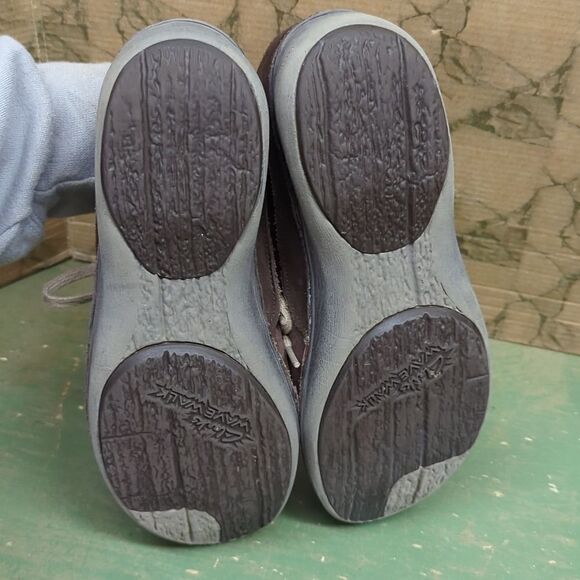 Clarks Wave Walk Womens Brown Leather Lace Up Comfort Shoes Size 8.5 - Picture 5 of 7